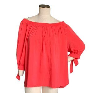 NWT Jennie & Marlis Off Shoulder Top/Blouse Sz XL Coral 104M